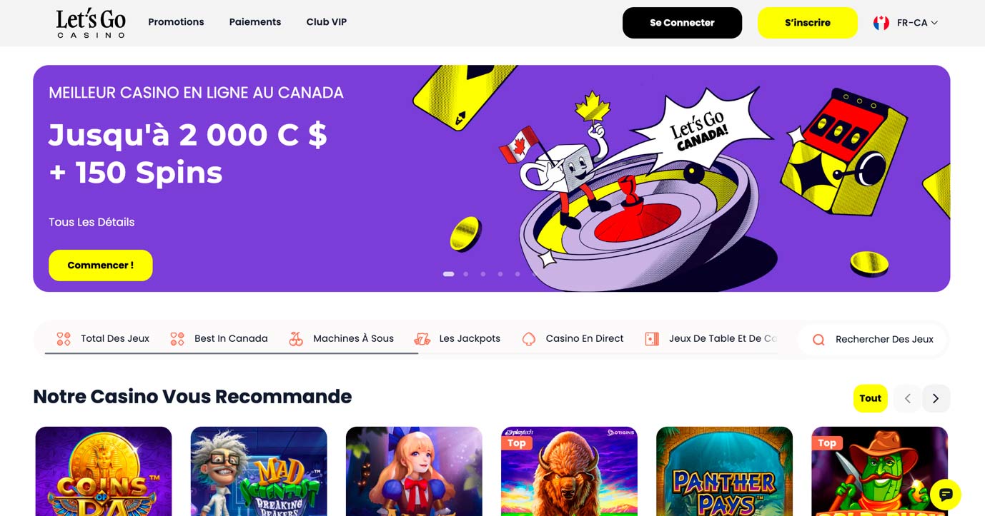 Capture d'écran de Let's Go Casino