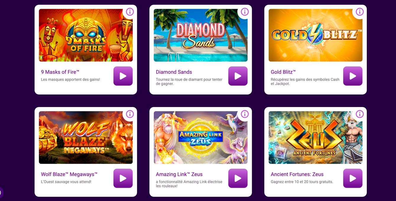 Capture d'écran des jeux Jackpot City