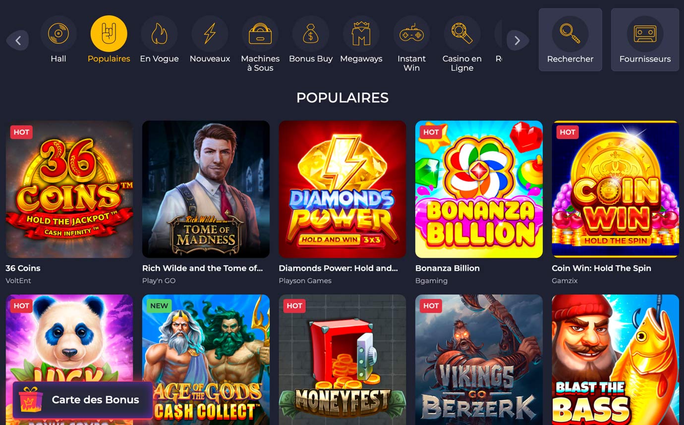 Capture d'écran des jeux Rolling Slots