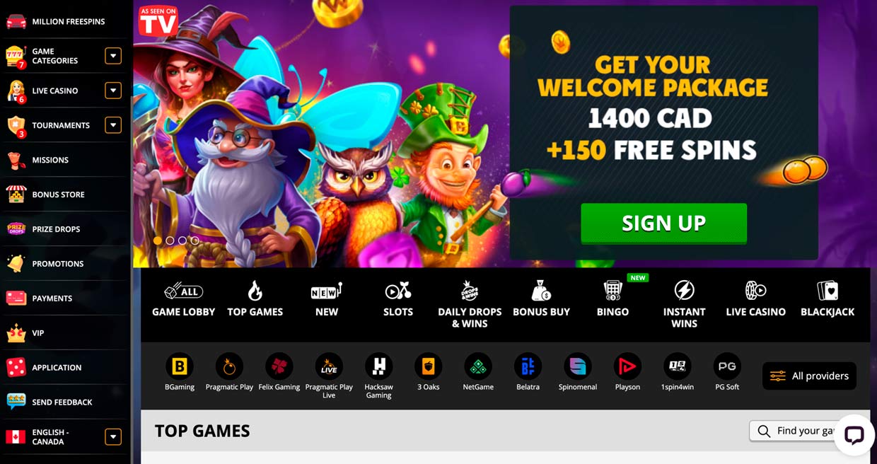 PlayAmo online casino welcome package
